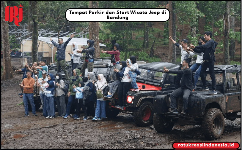 Tempat Parkir dan Start Wisata Jeep di Bandung